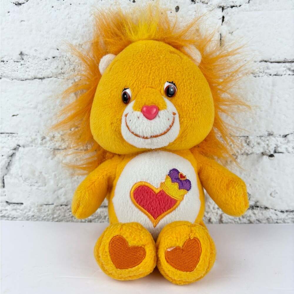 Vintage Y2K Care Bear Cousins Brave Heart Lion Beanie